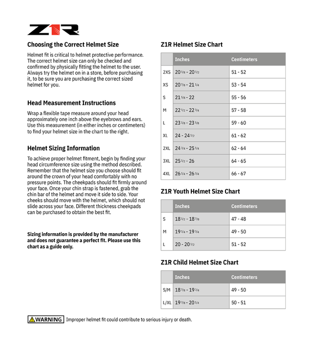 Z1R Rise Flame Helm XS