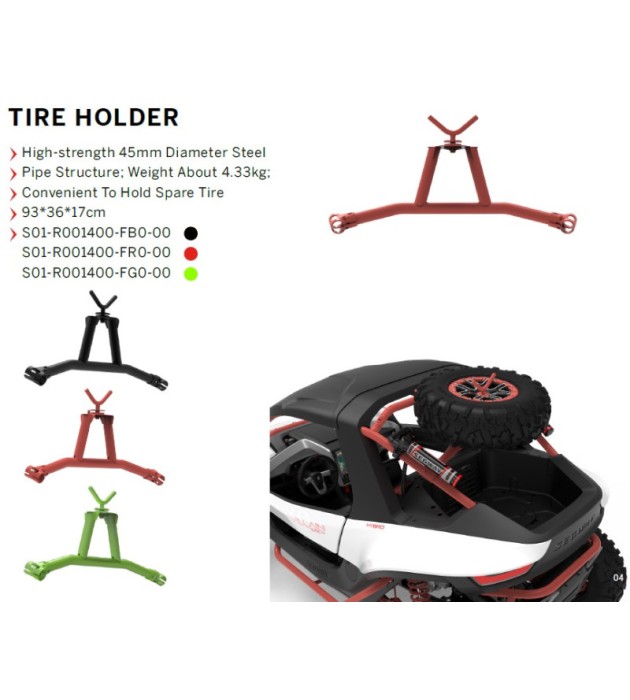 Segway Reservewiel houder groen Villain